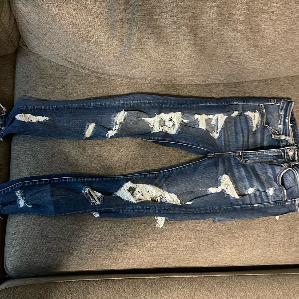 American Eagle jeans size US 2 short super stretch, super high-rise jegging